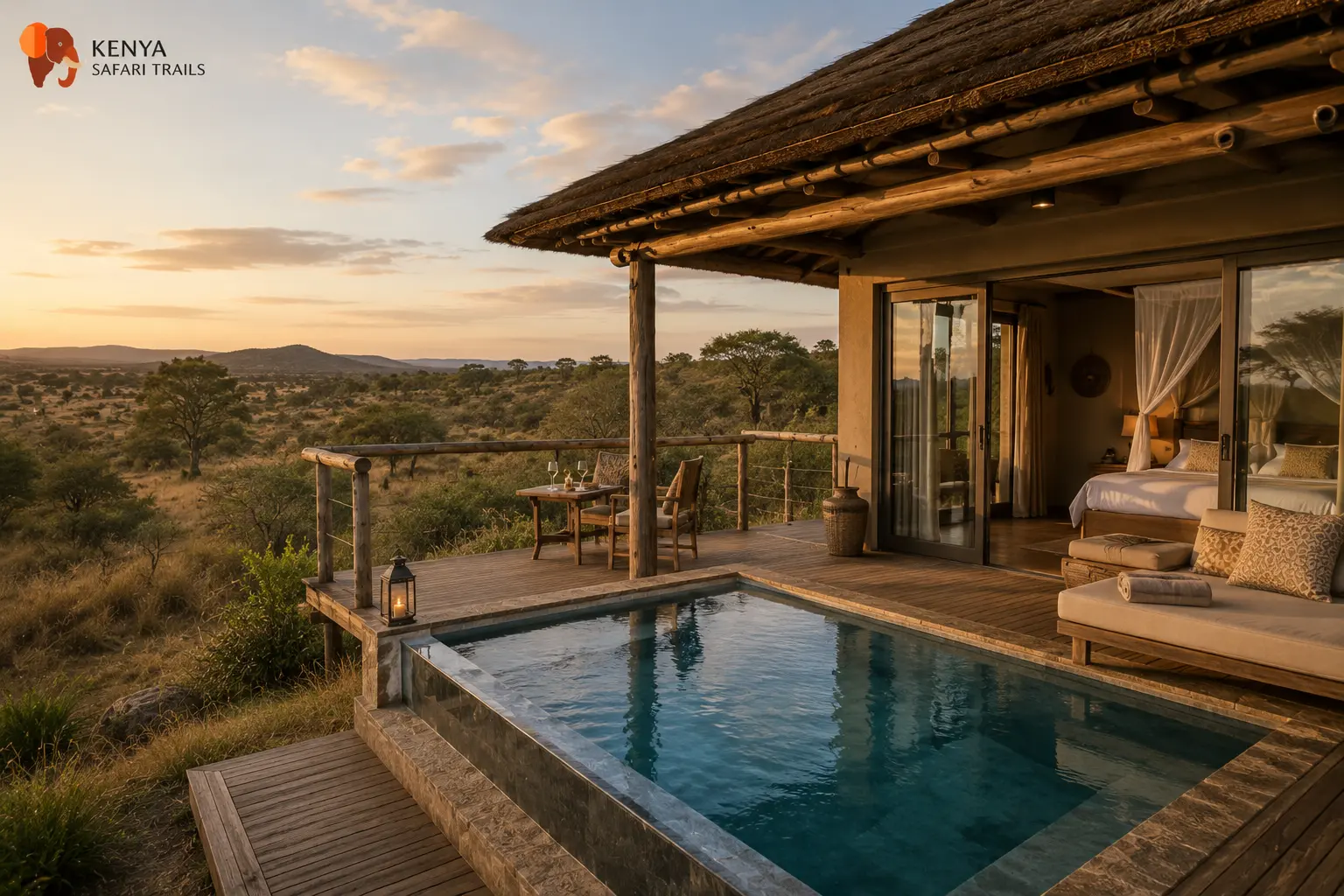 Segera Retreat villa with private plunge pool in Laikipia